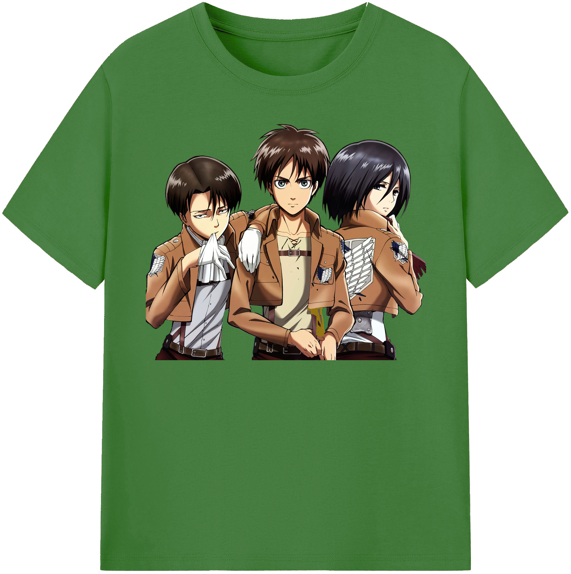 （画像用） 進撃の巨人 エレン･イェーガー Attack on Titan Eren Jäger レディースカジュアルプリントTシャツ（綿100％）
